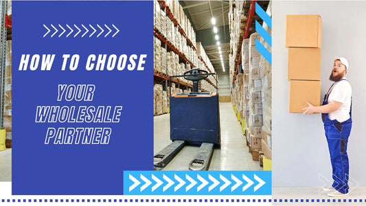 A man holding boxes in a warehouse