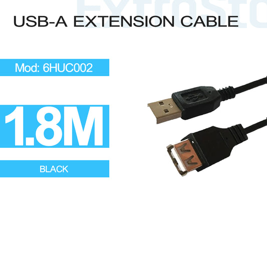 USB-A Extension Cable - 1.8m (6HUC002)