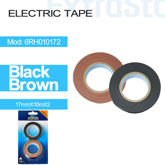 Electric Type, Black and Brown 17mmx10M x2 (6RH010172)