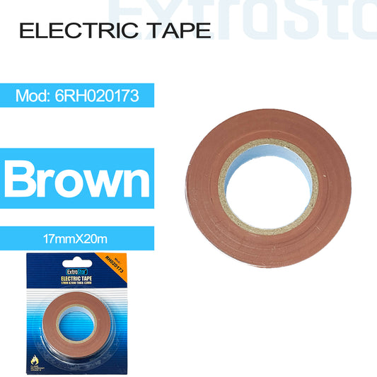 Electric Type, Brown 17mmx20M (6RH020173)