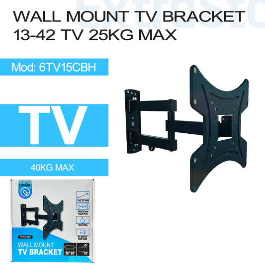 Wall Mount TV Bracket 13-42"TV 25kg Max (6TV15CBH)