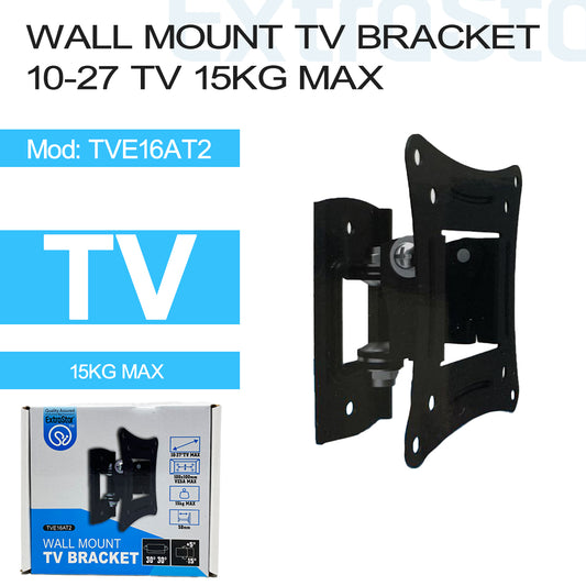Wall Mount TV Bracket 10-27"TV 15kg Max (6TVE16AT2)