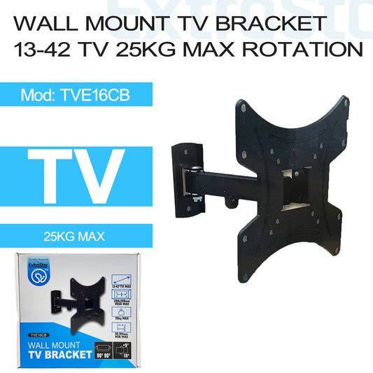 Wall Mount TV Bracket 13-42"TV 25kg Max (6TVE16CB)