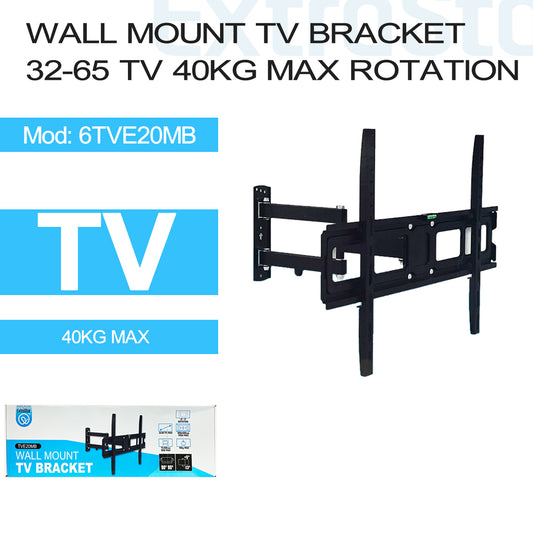 Wall Mount TV Bracket 32-65"TV 40kg Max, rotation (6TVE20MB)