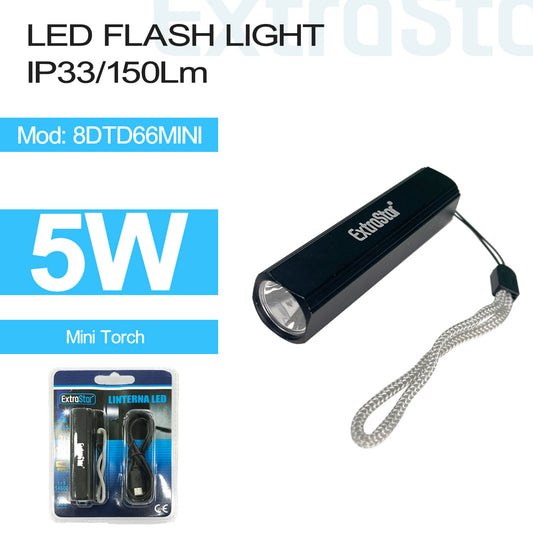 5W LED Flashlight 150LM IP33 (8DTD66MINI)