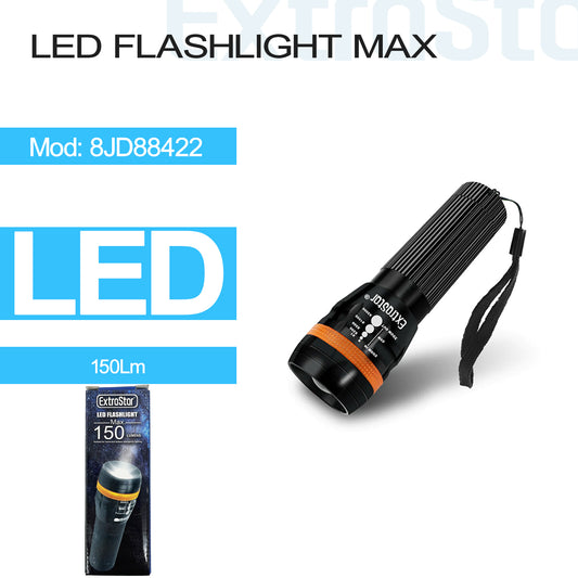 LED Flashlight MAX, 150 Lumen (8JD88422)
