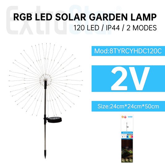 ExtraStar LED Solar Garden Lamp IP44, Model: 8TYRCYHDC120C