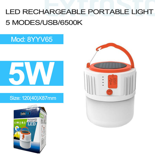 LED Rechargeable Portable Light 5 mode 5W 6500K IP44 (8YYV65)