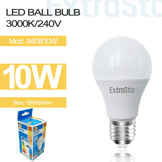 10W E27 LED Light Bulb Warm (Paper Pack) (A60B10W)