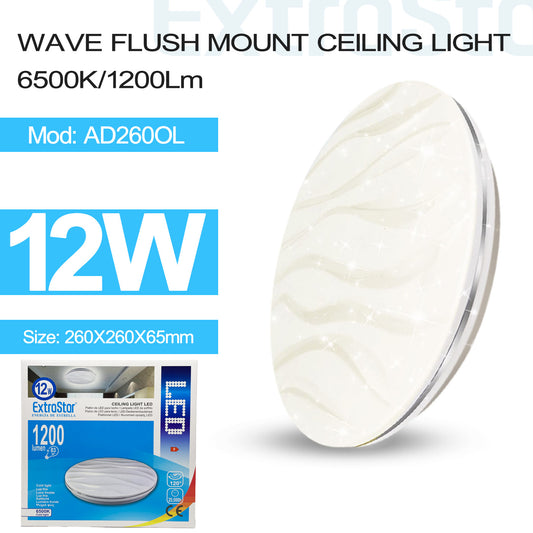 12W LED Ceiling Light, 26cm, 6500K (AD260OL)