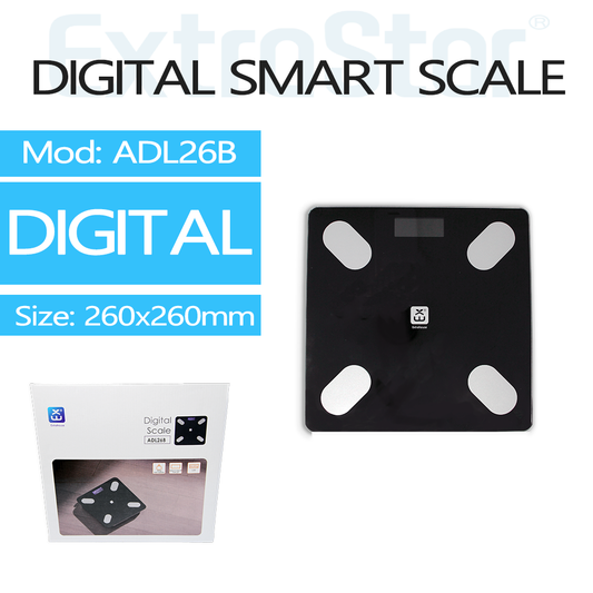 Digital Scale, Black, powered by 2XAAA (NADL26B)