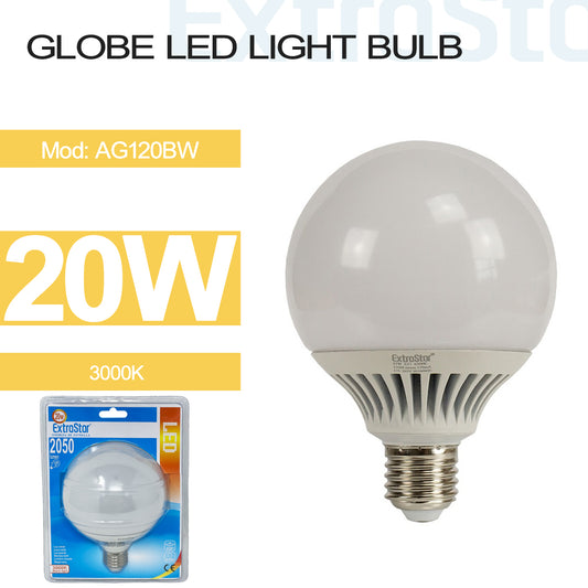 20W E27 Globe LED Light Bulb Warm (AG120BW)