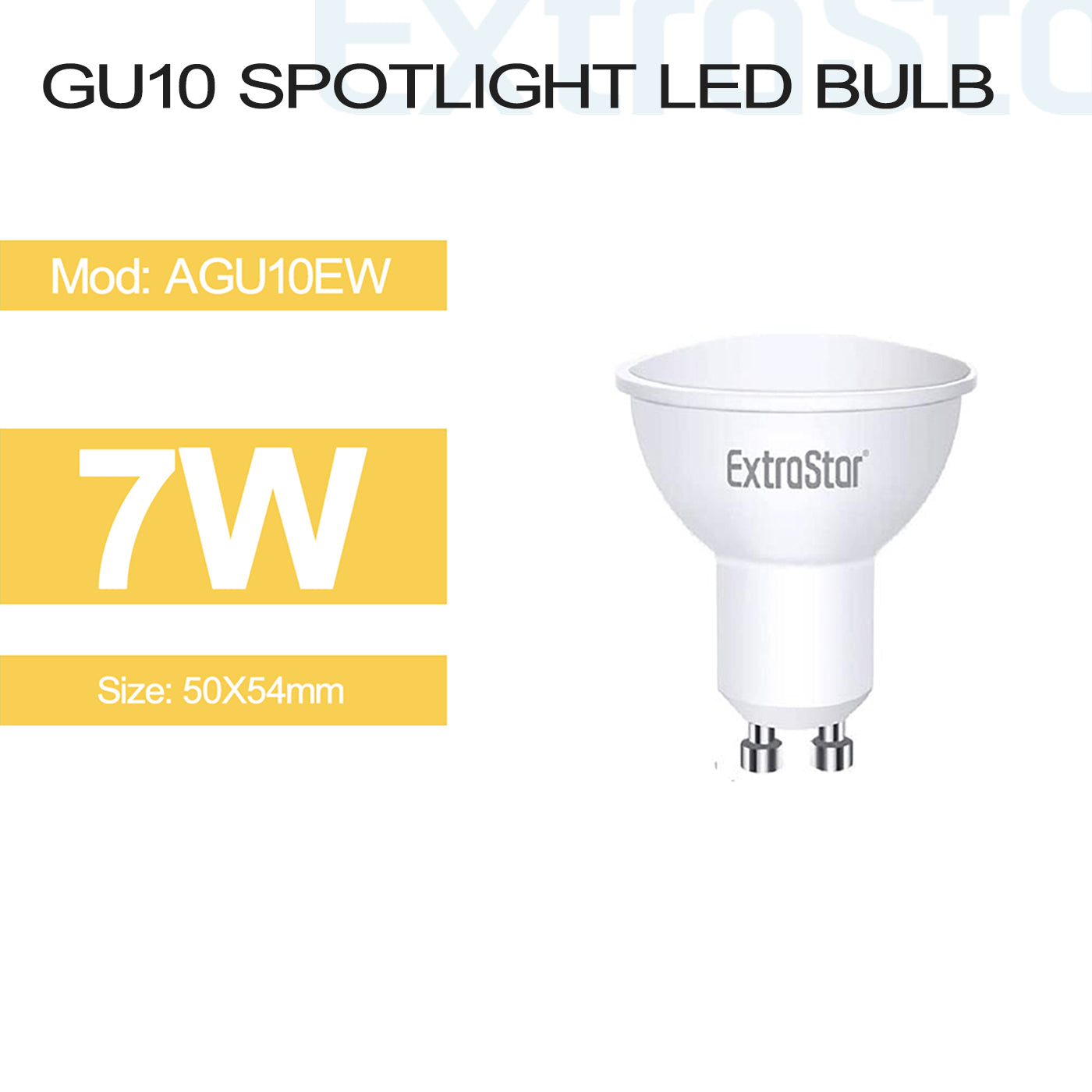 7W GU10 Spotlight LED Bulb Warm (AGU10EW)