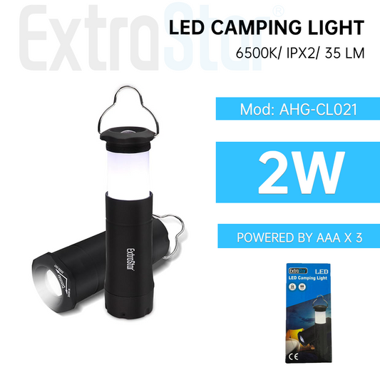 2W LED Camping Light, powered by batteries (AHG-CL021)