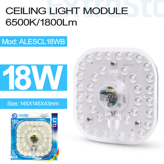 18W LED Ceiling Light MODULE, 6500K CJ48 (ALESCL18WB)