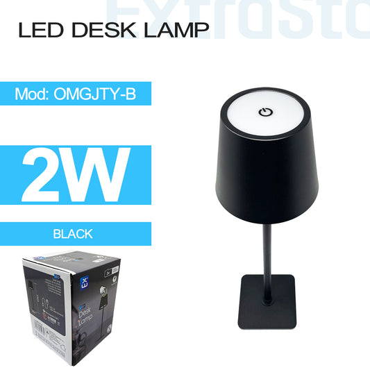 ExtraStar LED Desk Lamp Rechargeable, Black, 3 Color Change, Model: AOMGJTYB