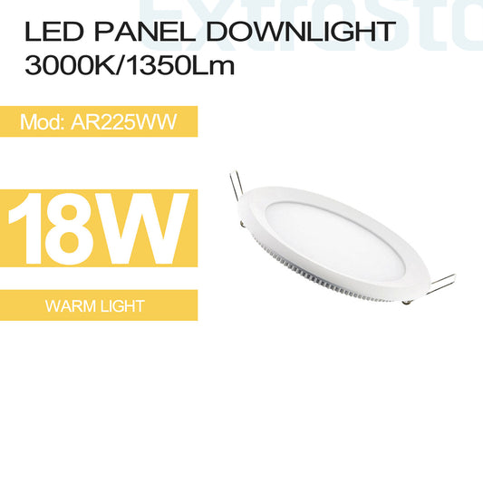 18W LED Panel Downlight Warm (AR225WW)