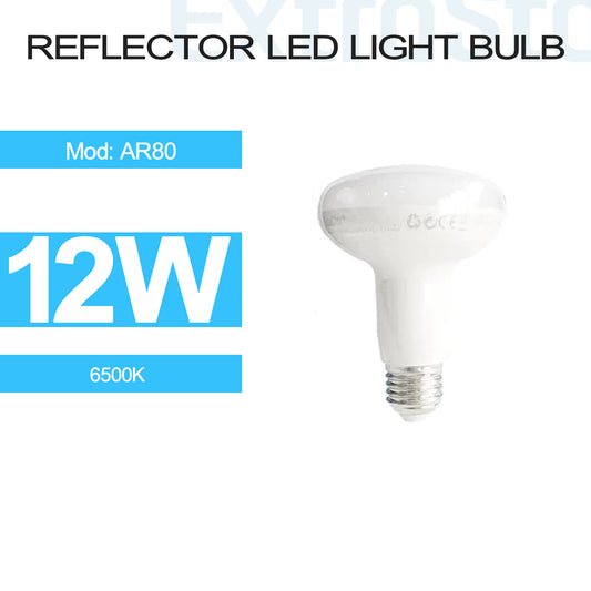 12W E27 Reflector LED Light Bulb Daylight (AR80)