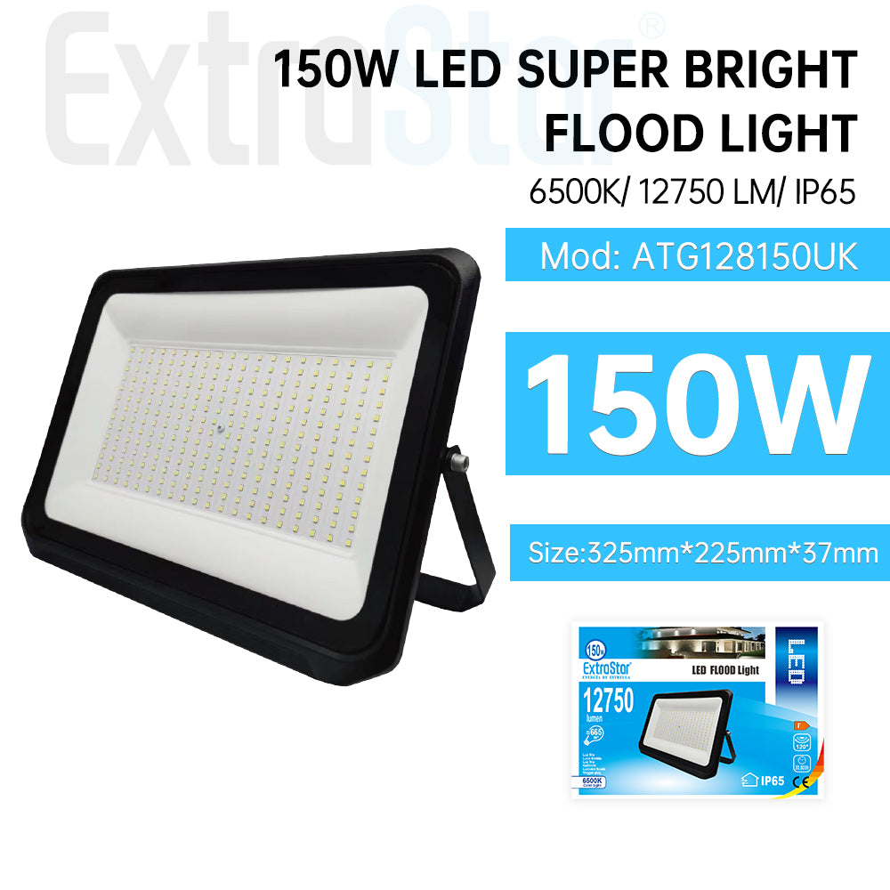 150W LED Super Bright Flood Light, IP65, 6500K Daylight (ATG128150UK)