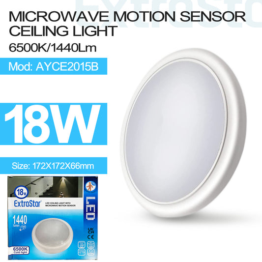 18W LED Microwave Sensor Ceiling Light (AYCE2015B)