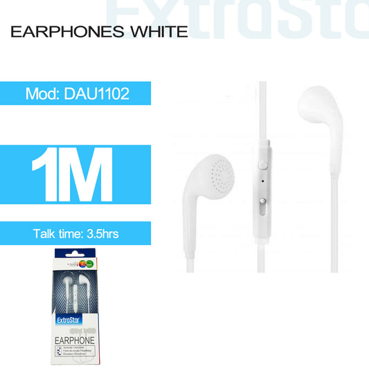 Earphones White (DAU1102)