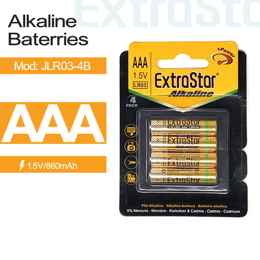 ExtraStar AAA Alkaline Battery (Pack of 4) (JLR03-4B)