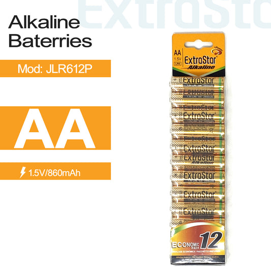 ExtraStar AA Alkaline Battery (Pack of 12) (JLR612P)