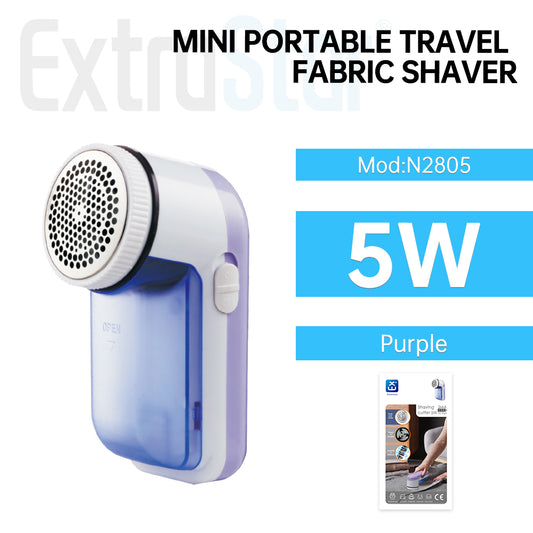 5W Mini Travel Fabric Shaver, Portable Lint Remover, Purple (N2805)