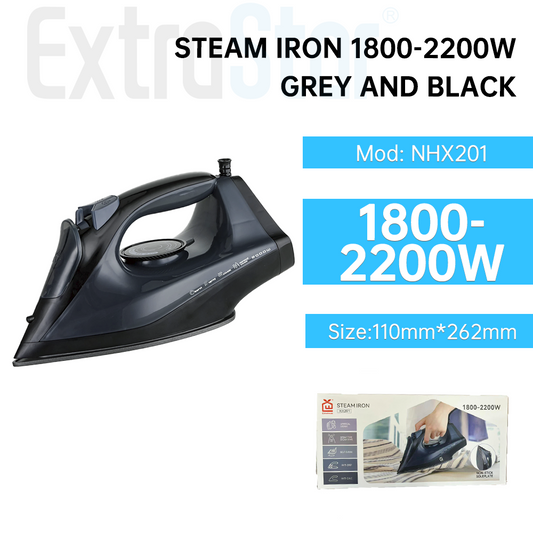 Steam Iron 1800-2200W Grey and Black (NHX201)