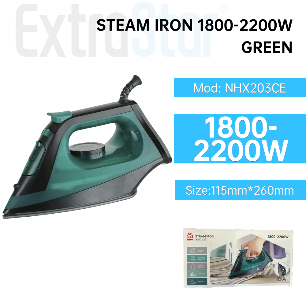 Steam Iron 1800-2200W Green (NHX203CE)
