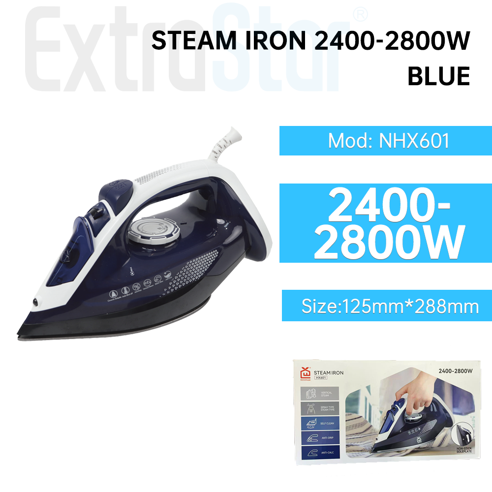 Steam Iron 2400-2800W Blue (NHX601)