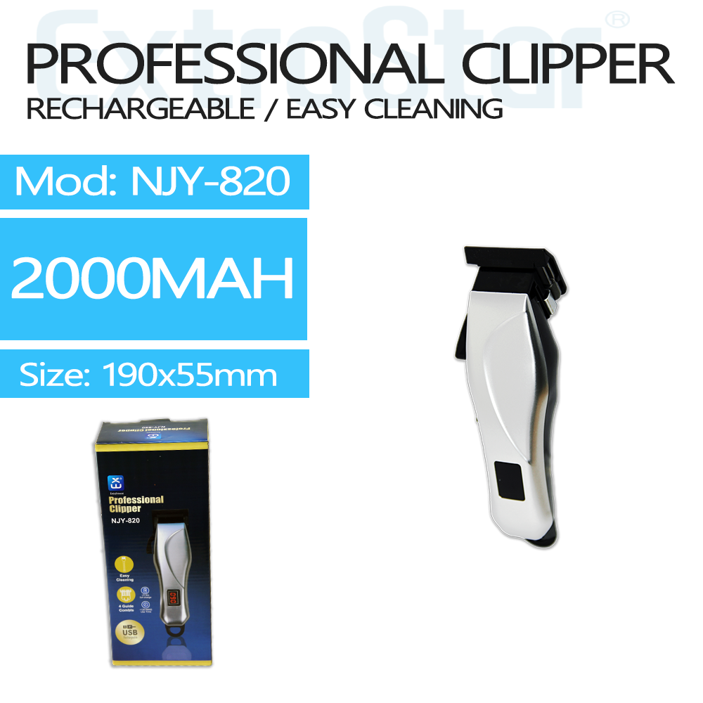 Professional Clipper 7 in 1, Silver, USB-C Rechargeable (NJY820)