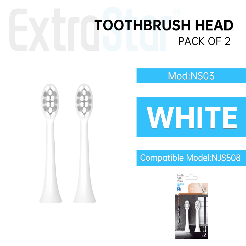 Toothbrush Head, Pack of 2, for JS508 (NS03)