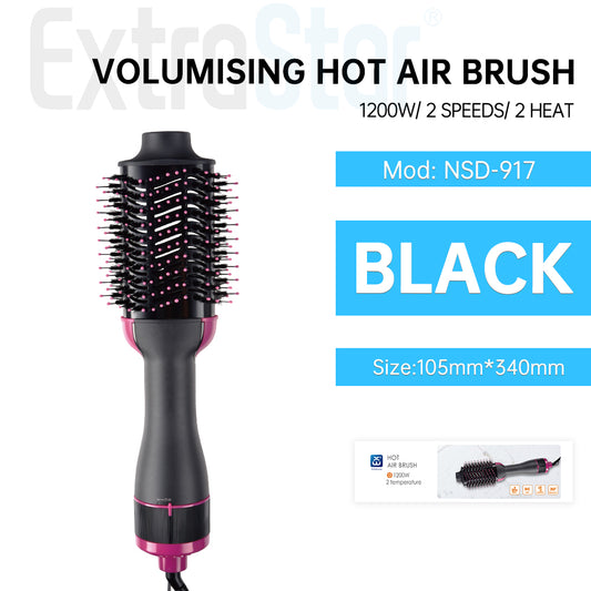 Hot Air Brush 1200W, 2 tempearture, Black (NSD-917)