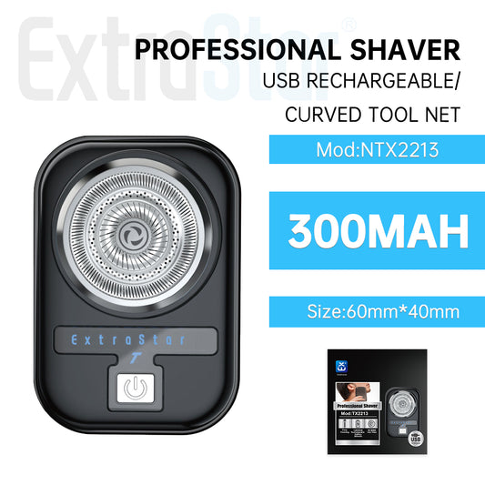 ExtraStar Professional Shaver, USB Rechargeable, Black, Model: NTX2213