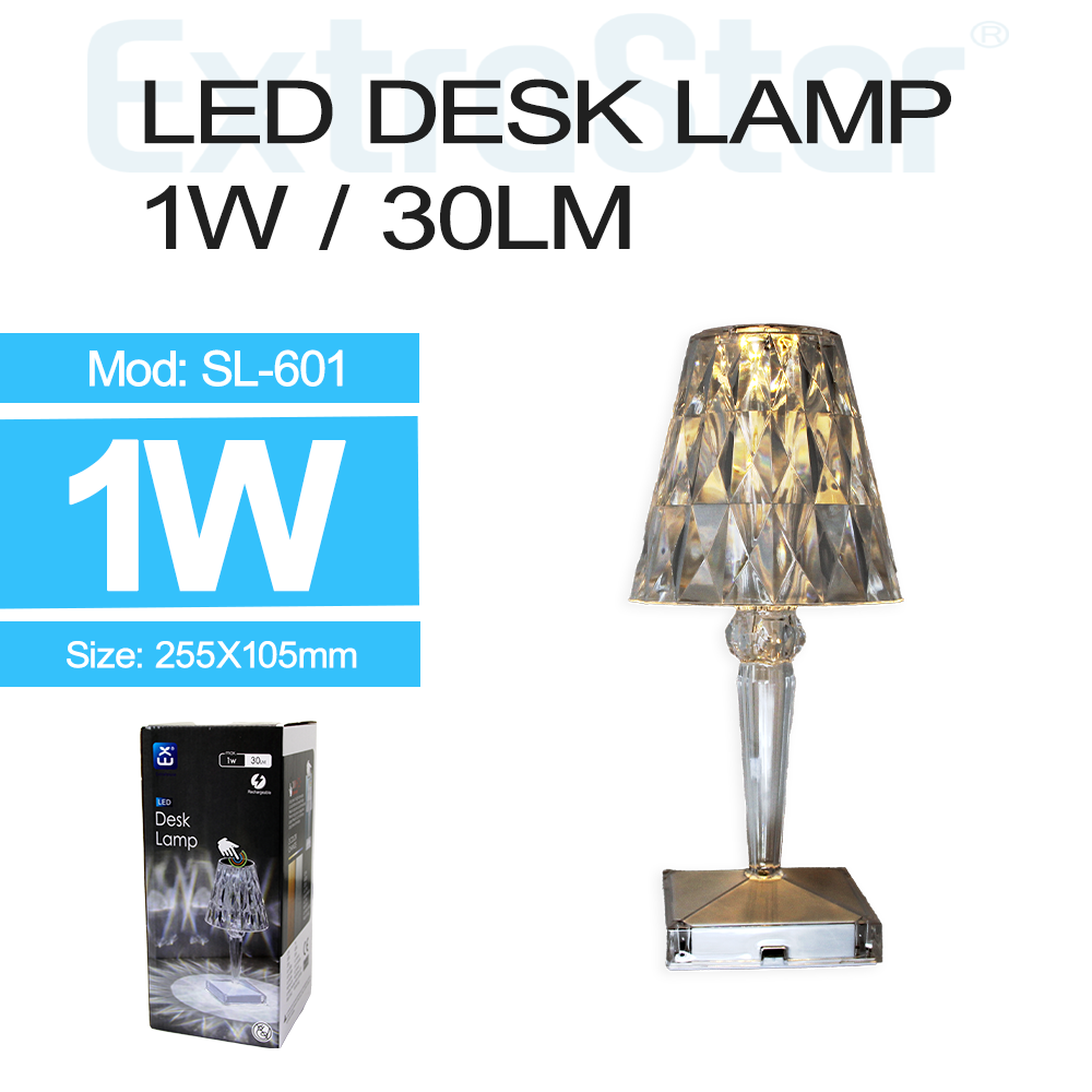 ExtraStar LED Desk Lamp Rechargeable, dimmable 6500K/ 4200K/ 3000K, Model: ASL-601