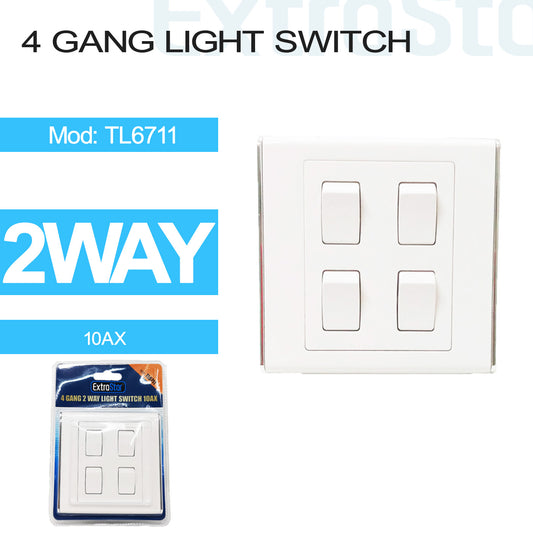 10A 4 Gang 2 Way Switch (TL6711)