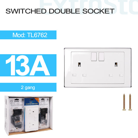 13A 2 Gang Switched Socket Outlet (TL6762)