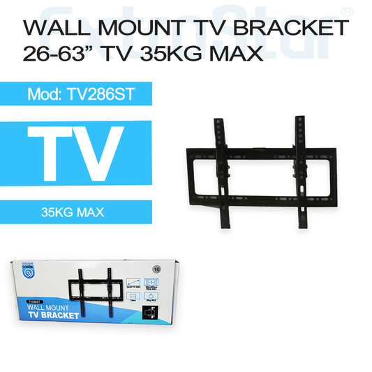 ExtraStar Wall Mount TV Bracket 26-53"TV 35kg Max, 13mm, Model: 6TV286ST