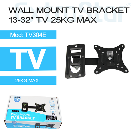 Wall Mount TV Bracket 13-32"TV 25kg Max, 59mm (6TV304E)