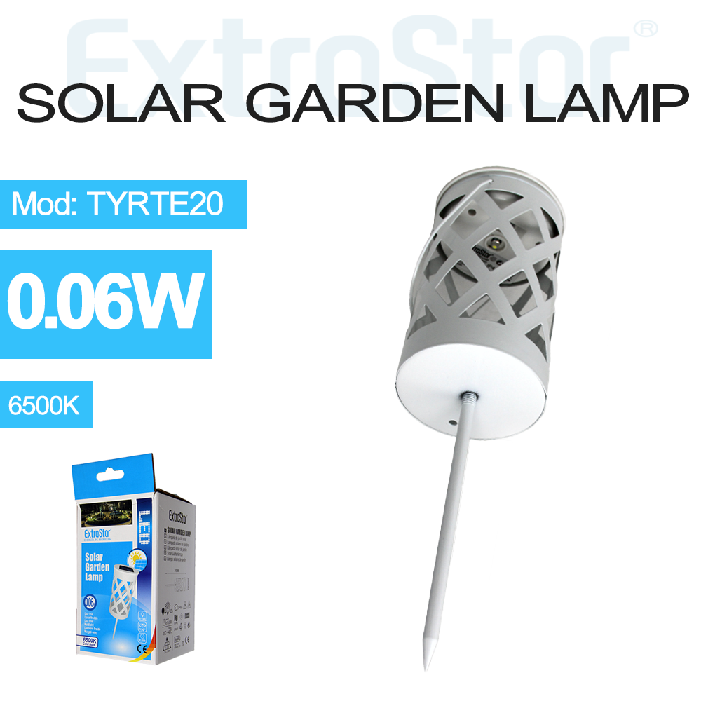 ExtraStar Solar Garden Lamp White